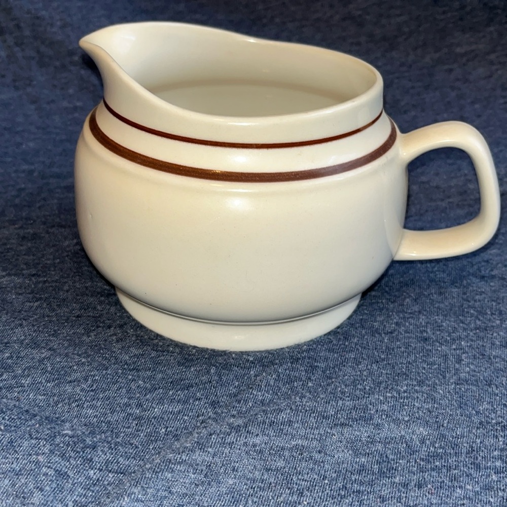 Elegance II collection Bavarian Brown gravy boat, large creamer.  Pre-owned